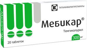 Мебикар 300мг 20 шт. таблетки Татхимфарм Мебикар 300мг 20 шт. таблетки Татхимфарм