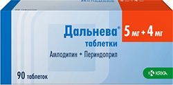 Дальнева 5мг+4мг 90 шт. таблетки Крка-Рус Дальнева 5мг+4мг 90 шт. таблетки Крка-Рус