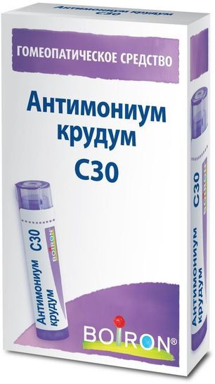 Антимониум Крудум С30 4г гранулы гомеопатические Антимониум Крудум С30 4г гранулы гомеопатические