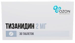 Тизанидин 2мг 30 шт. таблетки