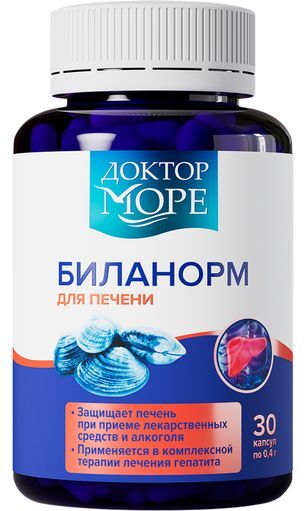 Доктор Море Биланорм капсулы для печени 0,4г 30 шт.