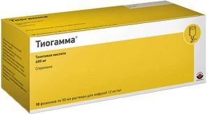 Тиогамма 12мг/мл 50мл 10 шт. раствор для инфузий