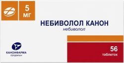 Небиволол Канон 5мг 56 шт. таблетки Небиволол Канон 5мг 56 шт. таблетки
