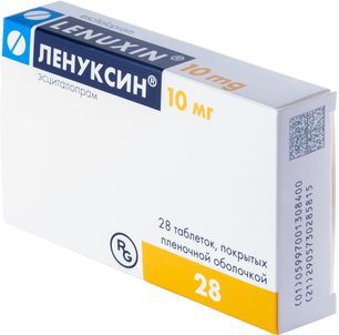 Ленуксин 10мг 28 шт. таблетки покрытые пленочной оболочкой Ленуксин 10мг 28 шт. таблетки покрытые пленочной оболочкой