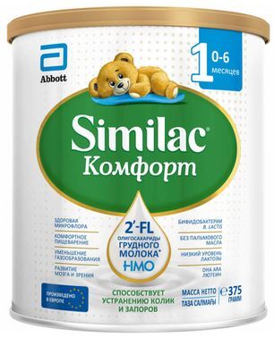 Симилак 1 смесь сухая Комфорт 375г Симилак 1 смесь сухая Комфорт 375г