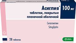 Асиглия 100мг 28 шт. таблетки покрытые пленочной оболочкой Крка, д.д., Ново место