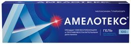 Амелотекс 1% 100г гель для наружного применения Сотекс Амелотекс 1% 100г гель для наружного применения Сотекс
