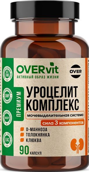 Овервит Уро-Целлит капсулы 90 шт. Овервит Уро-Целлит капсулы 90 шт.