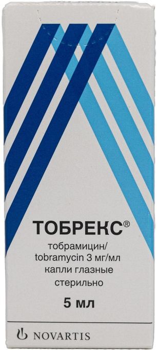 Тобрекс 0,3% 5мл капли глазные