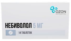 Небиволол 5мг 14 шт. таблетки Небиволол 5мг 14 шт. таблетки