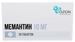 Мемантин 10мг 30 шт. таблетки покрытые пленочной оболочкой Озон
