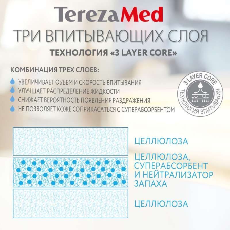 Терезамед подгузники для взрослых Экстра Медиум размер 2 10 шт. Хайджин Кинетикс, фото №9