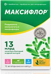 Максифлор капсулы 10 шт. В-Мин+ Максифлор капсулы 10 шт. В-Мин+