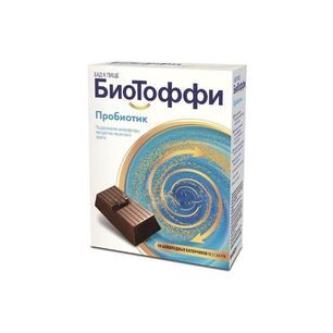 Биотоффи Пробиотик батончик Шоколадный 5г 10 шт. Kras prehrambena industrija d.d. Биотоффи Пробиотик батончик Шоколадный 5г 10 шт. Kras prehrambena industrija d.d.