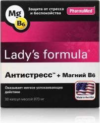 Леди'С Формула Антистресс+Магний В6 капсулы 30 шт. Леди'С Формула Антистресс+Магний В6 капсулы 30 шт.