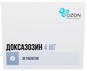 Доксазозин 4мг 30 шт. таблетки Озон Доксазозин 4мг 30 шт. таблетки Озон
