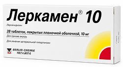 Леркамен 10мг 28 шт. таблетки покрытые пленочной оболочкой Берлин-Хеми