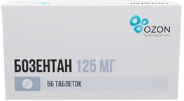 Бозентан 125мг 56 шт. таблетки покрытые пленочной оболочкой
