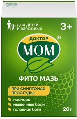 Доктор Мом Фито 20г мазь для наружного применения Юник Фармасьютикал Доктор Мом Фито 20г мазь для наружного применения Юник Фармасьютикал