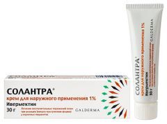 Солантра 1% 30г крем для наружного применения Солантра 1% 30г крем для наружного применения
