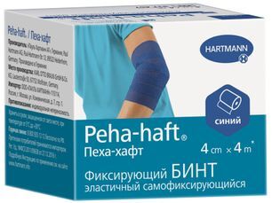 Хартманн Пеха-Хафт бинт самофиксирующийся синий 4м х 4см Paul Hartmann