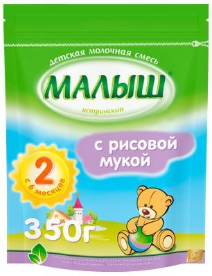 Нутриция Малыш Истринский смесь молочная с рисовой мукой 6+ 350г