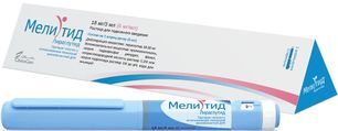 Мелитид 6мг/мл 3мл раствор для подкожного введения шприц-ручка Мелитид 6мг/мл 3мл раствор для подкожного введения шприц-ручка