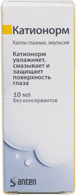 Катионорм капли глазные с дозатором 10мл Катионорм капли глазные с дозатором 10мл