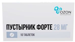 Пустырник Форте таблетки 28мг 10 шт. Озон Пустырник Форте таблетки 28мг 10 шт. Озон