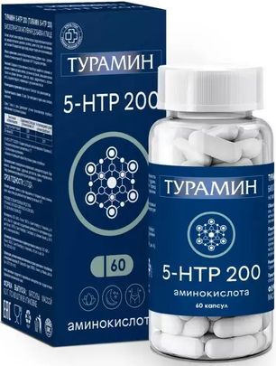Турамин 5-htp 200 капсулы массой 0,3г 60 шт. Турамин 5-htp 200 капсулы массой 0,3г 60 шт.