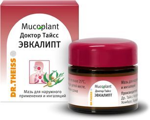 Доктор Тайсс Эвкалипт 20г мазь для наружного применения и ингаляций Dr. Theiss Naturwaren GmbH