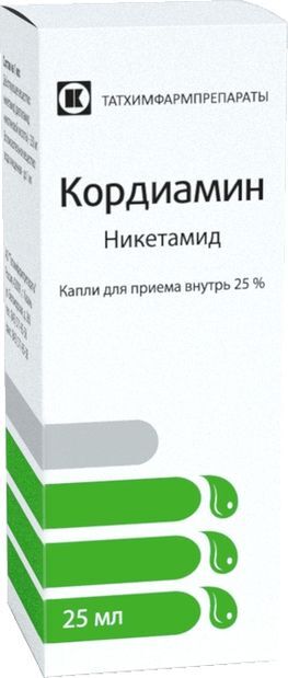Кордиамин 25% 25мл капли для приема внутрь