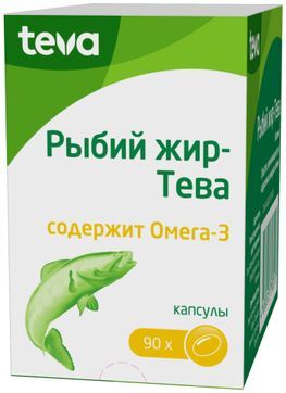 Рыбий Жир-Тева 90 шт. капсулы Рыбий Жир-Тева 90 шт. капсулы