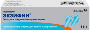 Экзифин 1% 15г гель для наружного применения Dr. Reddy.s Laboratories Ltd. Экзифин 1% 15г гель для наружного применения Dr. Reddy.s Laboratories Ltd.
