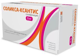Соликса-Ксантис 5мг 60 шт. таблетки покрытые пленочной оболочкой Санека Фармасьютикалс а.с. Соликса-Ксантис 5мг 60 шт. таблетки покрытые пленочной оболочкой Санека Фармасьютикалс а.с.