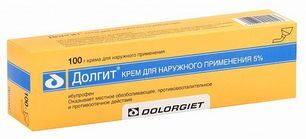 Долгит 5% 100г крем для наружного применения Долгит 5% 100г крем для наружного применения