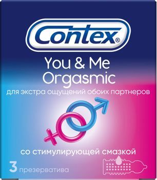 Контекс презервативы Ю энд Ми Оргазмик 3 шт.