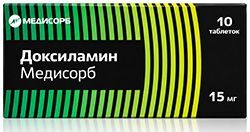 Доксиламин медисорб 15мг 10 шт. таблетки покрытые пленочной оболочкой Доксиламин медисорб 15мг 10 шт. таблетки покрытые пленочной оболочкой