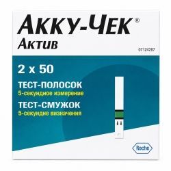 Акку-Чек Актив тест-полоски, 100 шт. Акку-Чек Актив тест-полоски, 100 шт.