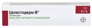 Целестодерм-в 0,1% 15г мазь для наружного применения Целестодерм-в 0,1% 15г мазь для наружного применения