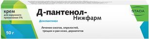 Д-Пантенол-Нижфарм 5% 50г крем для наружного применения Д-Пантенол-Нижфарм 5% 50г крем для наружного применения
