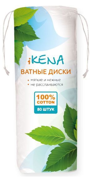 Икена диски ватные 80 шт.