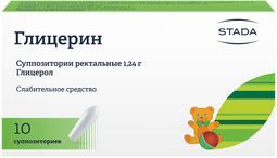 Глицерин 1,24г 10 шт. суппозитории ректальные для детей Глицерин 1,24г 10 шт. суппозитории ректальные для детей