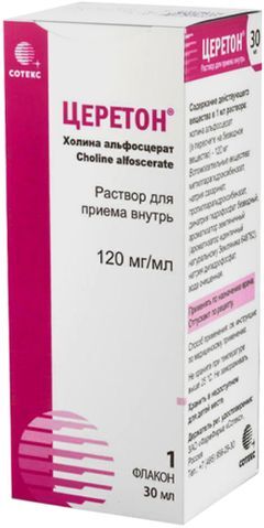 Церетон 120мг/мл 30мл раствор для приема внутрь Церетон 120мг/мл 30мл раствор для приема внутрь
