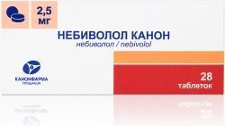 Небиволол Канон 2,5мг 28 шт. таблетки Небиволол Канон 2,5мг 28 шт. таблетки