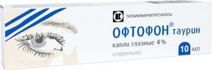 Офтофон Таурин 10мл капли глазные