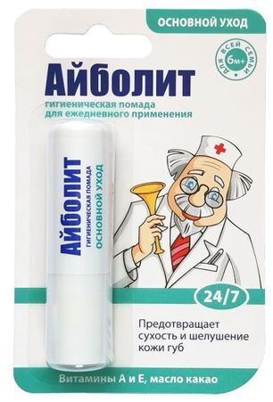 Айболит помада гигиеническая основной уход 2,8г Айболит помада гигиеническая основной уход 2,8г