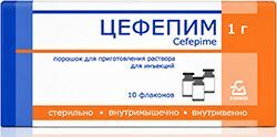 Цефепим 1г 1 шт. порошок для приготовления раствора для внутривенного и внутримышечного введения Оао Цефепим 1г 1 шт. порошок для приготовления раствора для внутривенного и внутримышечного введения Оао