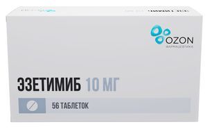 Эзетимиб 10мг 56 шт. таблетки Эзетимиб 10мг 56 шт. таблетки