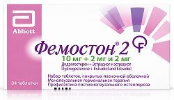 Фемостон 2 10мг+2мг и 2мг 84 шт. набор таблеток покрытых пленочной оболочкой Фемостон 2 10мг+2мг и 2мг 84 шт. набор таблеток покрытых пленочной оболочкой